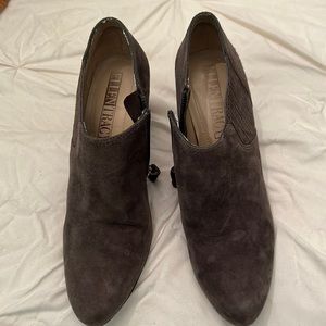Brown-grey Suede Ellen Tracy Booties